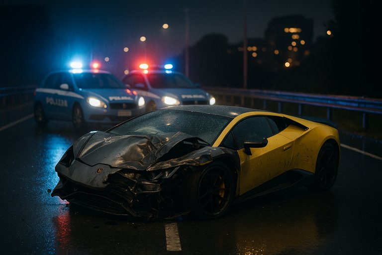 L'incidente di una Lamborghini a Milano porta al ritrovamento di 1,4 milioni di euro in contanti